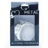 Algema Em Metal Cromada 180gr Sensual Love