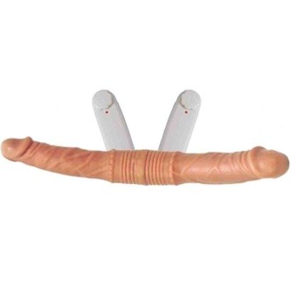 Prótese Dupla Com Vibrador 43,7 X 2,5Cm Sexy Fantasy