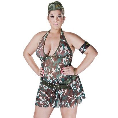 Fantasia Requinte Plus Size Recruta Hot Flowers